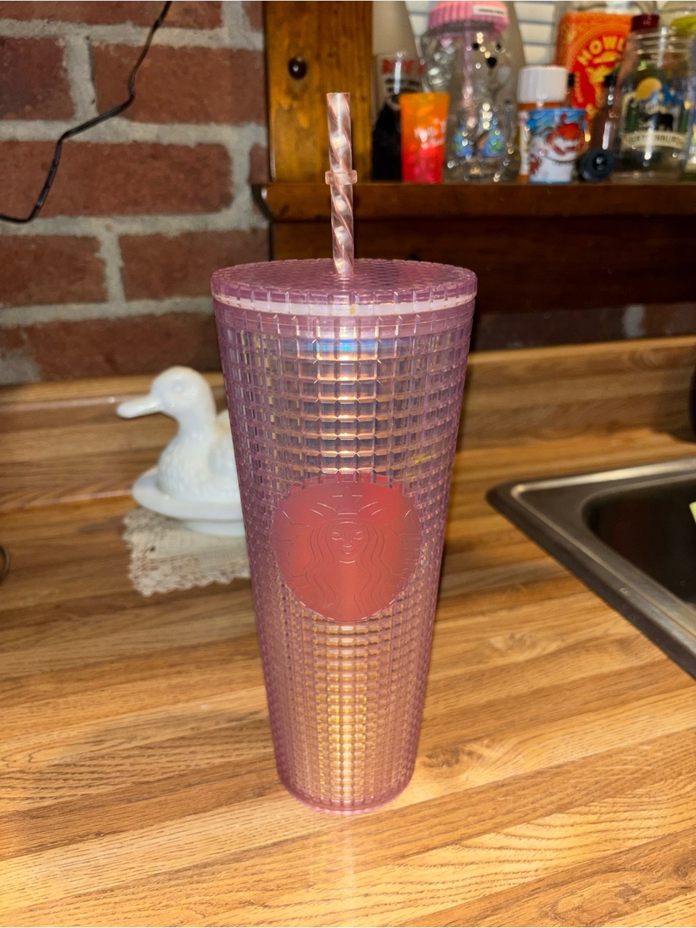 starbucks pink iridescent venti tumbler